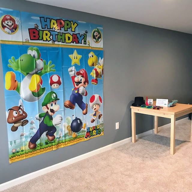 Super Mario Birthday Party - Photobooth Wall