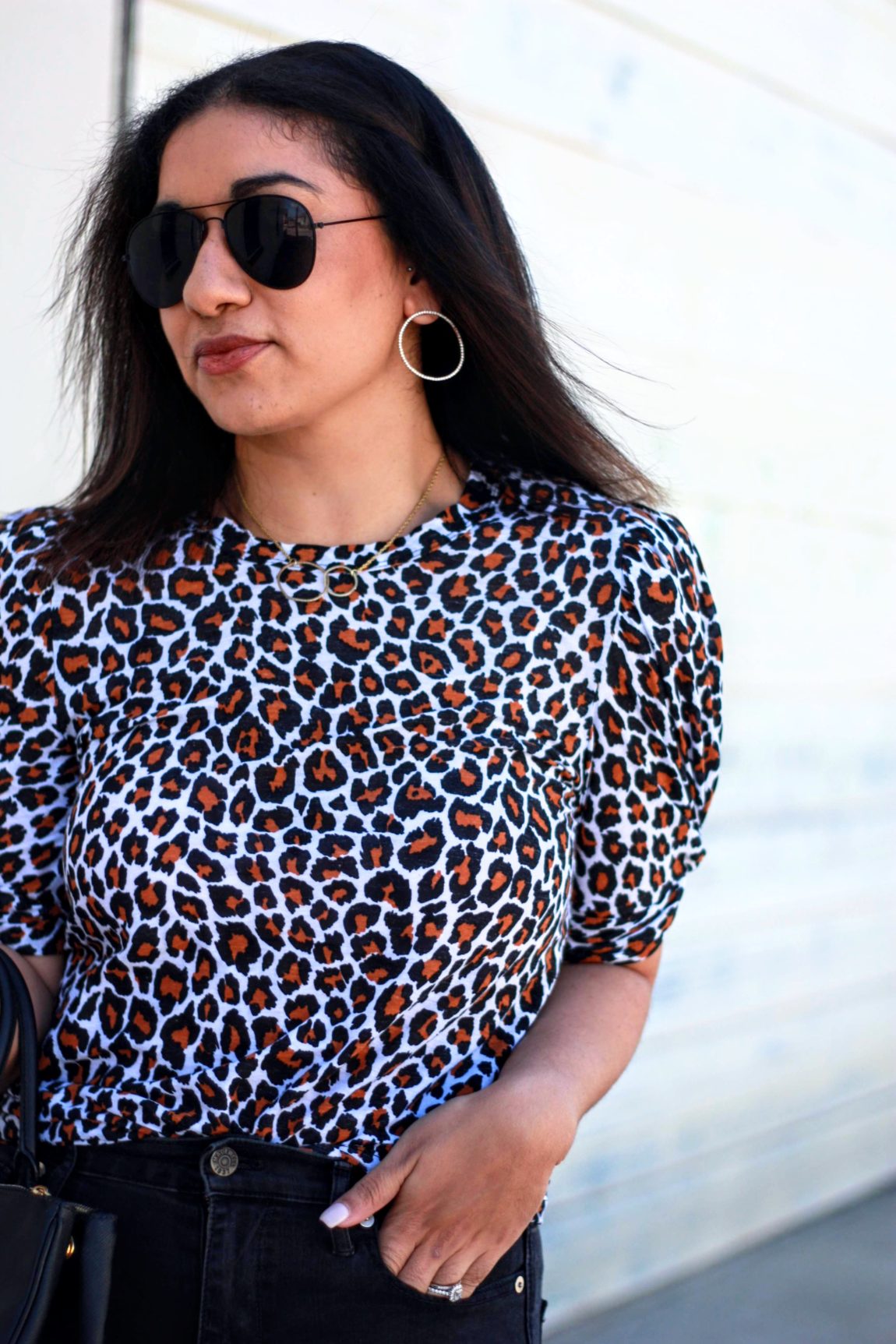 Leopard Puff Sleeves – Nines to 5